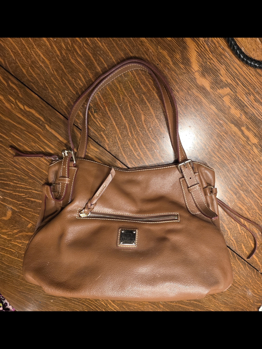 Dooney & Bourke Brown Leather Shoulder Bag